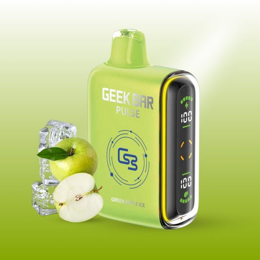 Geek bar Pulse 9000 Green Apple Ice 20mg/mL disposable