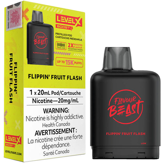 Flavour Beast LevelX Boost pod 15K Flippin’ Fruit Flash 20mg/mL