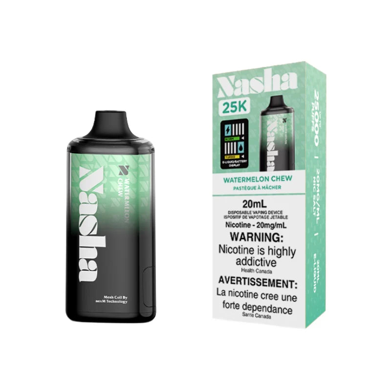Nasha 25K Watermelon Chew 20mg/mL disposable  (Provincial)