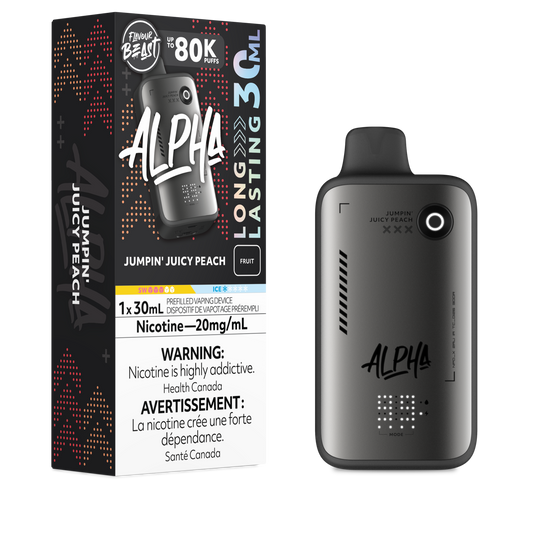 Flavour Beast Alpha 80k Jumpin Juicy Peach 20mg/30mL disposable (Provincial)