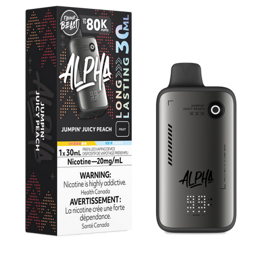 Flavour Beast Alpha 80k Jumpin Juicy Peach 20mg/30mL disposable (Provincial)