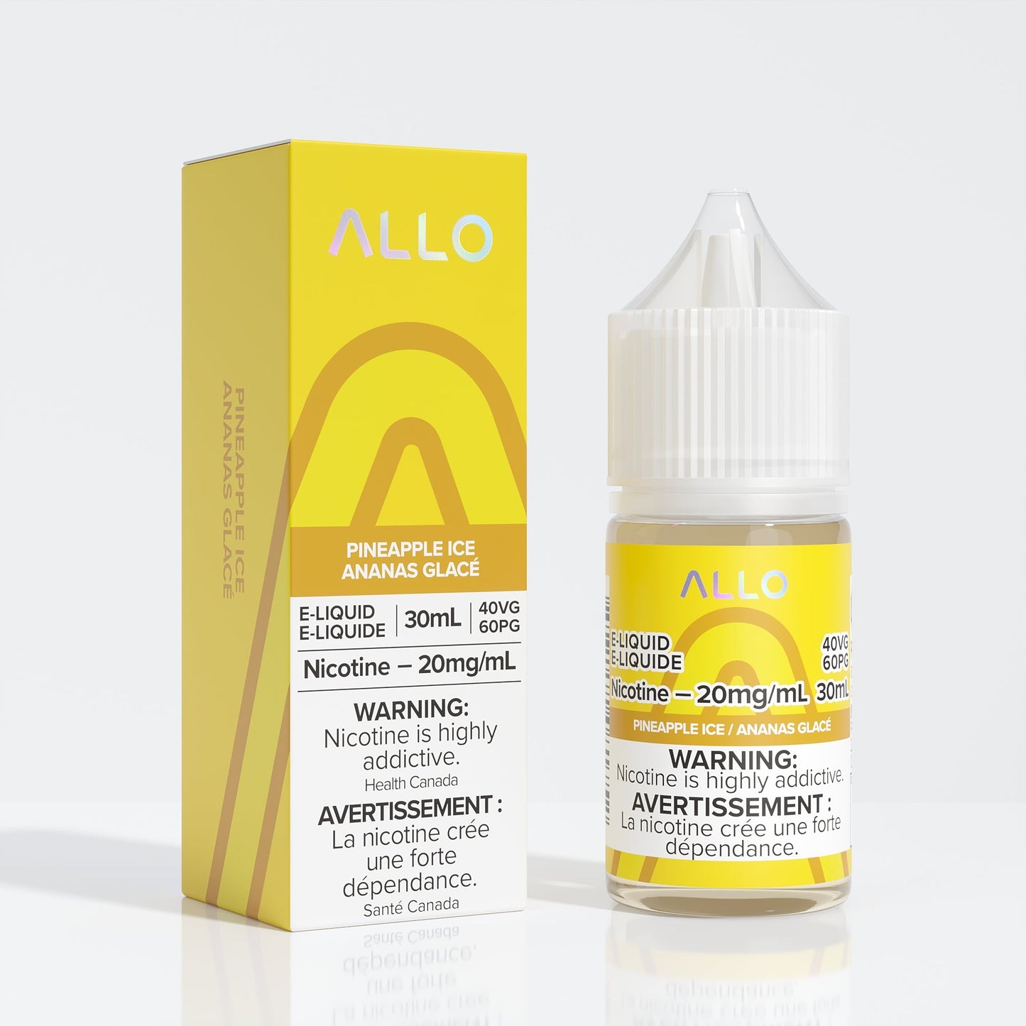 Allo e-liquid Pineapple Ice 20mg/mL-30mL