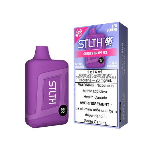 Stlth 8kpro Cherry Grape Ice 20mg/mL disposable (Provincial)