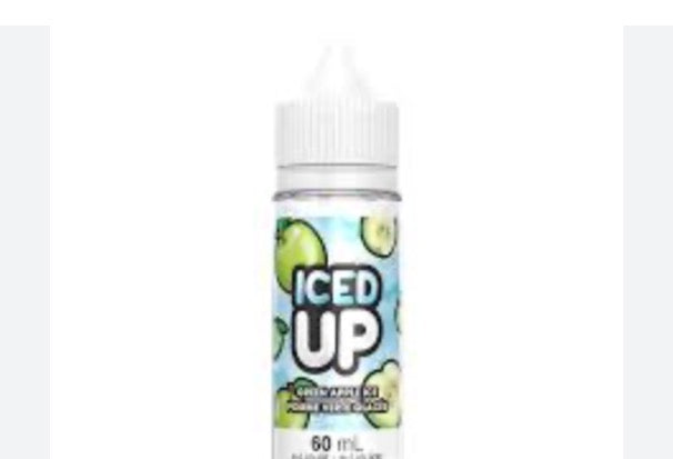 Iced Up E-Liquid Green Apple Ice 0mg 60mL (Provincial)