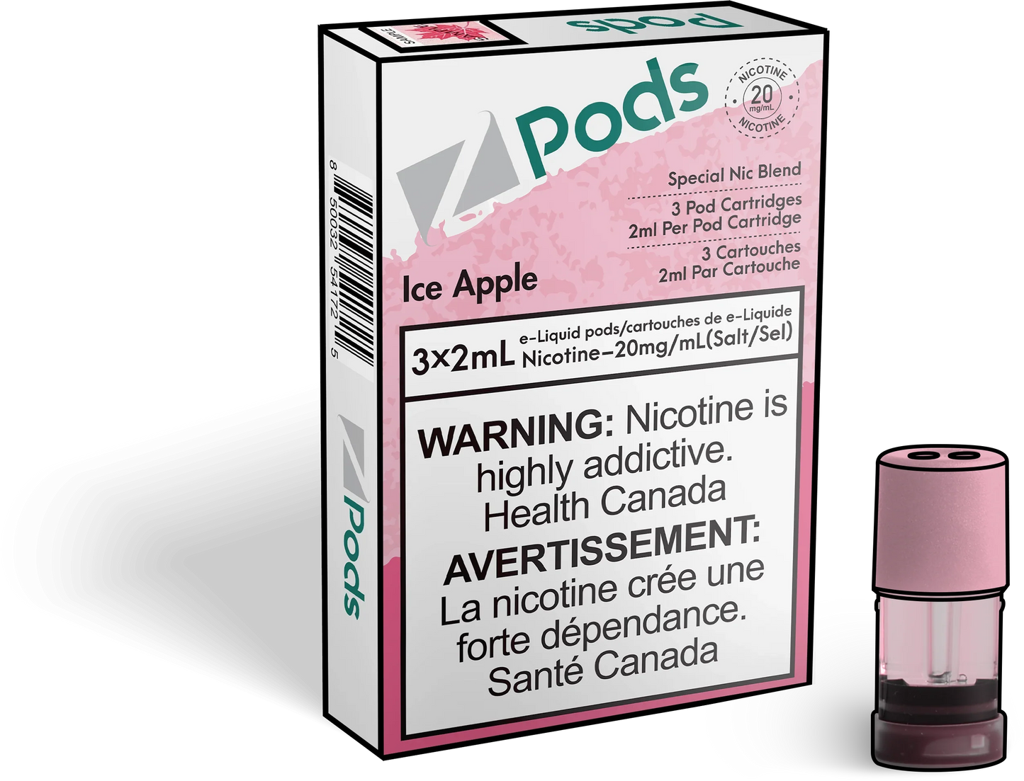 Zpods Ice Apple 20mg/mL (Provincial)