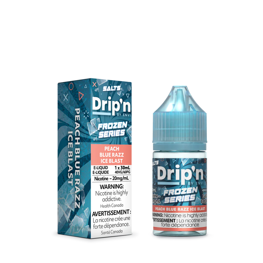 Drip’n Frozen Series e-liquid Peach Blue Razz Ice 20mg/mL-30mL (Provincial)