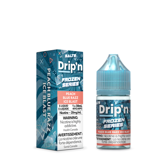 Drip’n Frozen Series e-liquid Peach Blue Razz Ice 20mg/mL-30mL (Provincial)