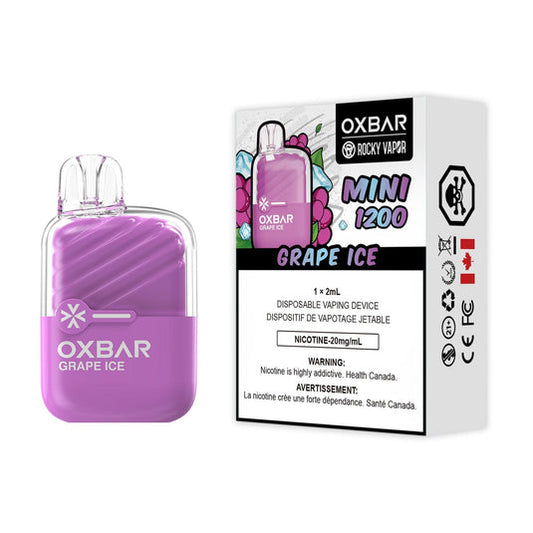 Oxbar Mini 1200 Grape Ice 20mg/mL disposable (Provincial)