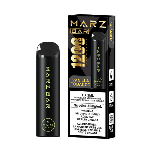 Marz Bar 1200 Vanilla Tobacco 10mg/mL (Provincial)