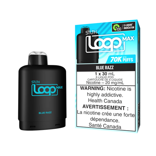Stlth Loop Pod Max 70k Blue Razz 20mg (Provincial)