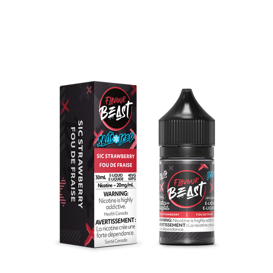 Flavour beast e-liquid Sic strawberry ice 10mg/mL-30mL