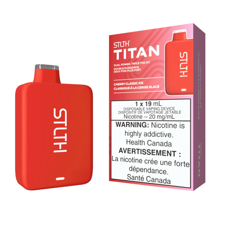 Stlth Titan Pro 15K Cherry Classic Ice 20mg/mL disposable ( Provincial)