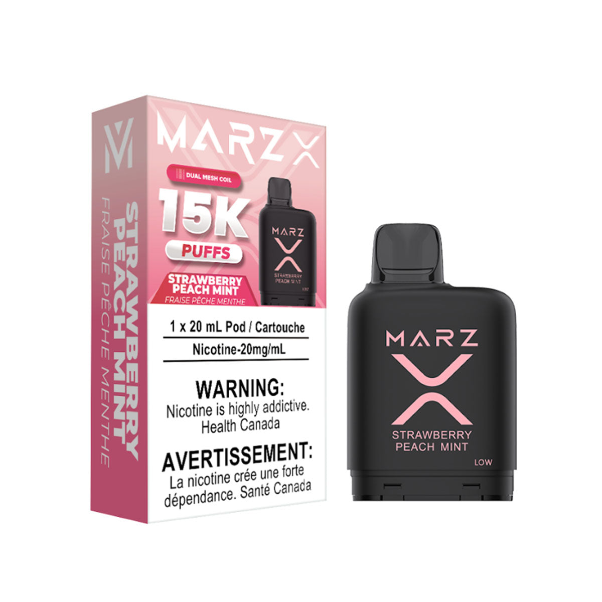 Marz 15 K Strawberry Peach Mint