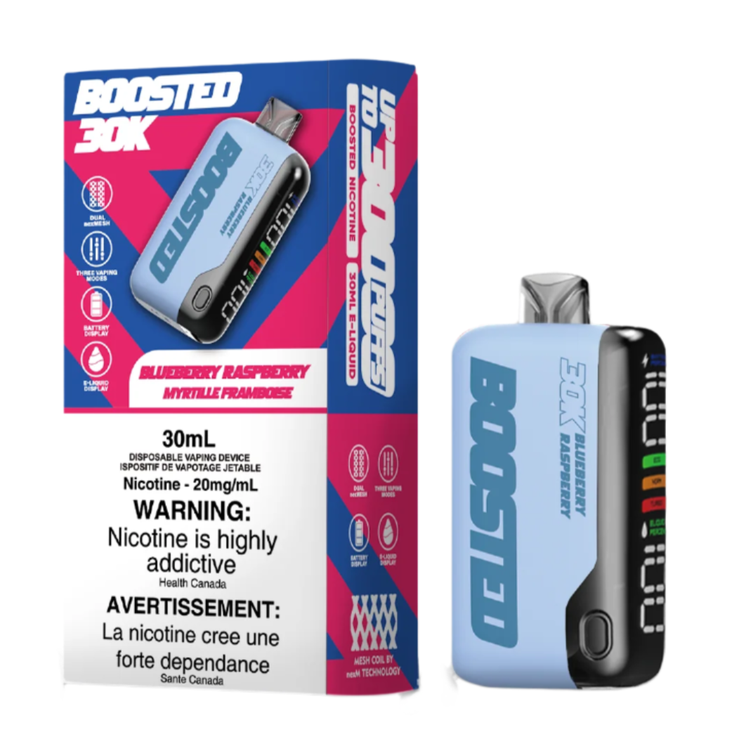 Boosted 30K Blueberry Raspberry 20mg/mL Disposable (Provincial)