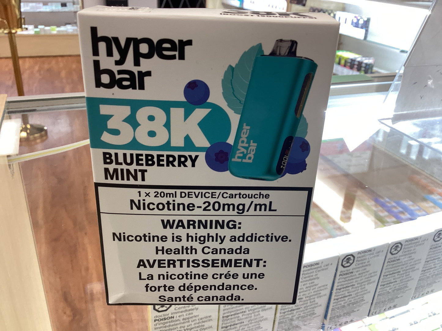 Hyper Bar Blueberry Mint 38k 20mg/ml Disposable