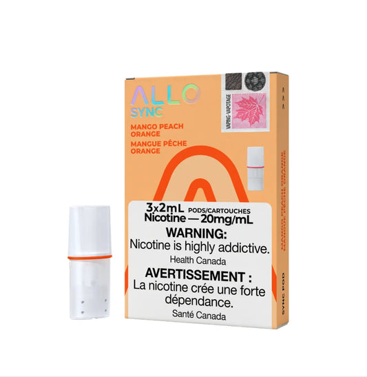 Allo sync pods Mango peach orange 20mg/mL pods