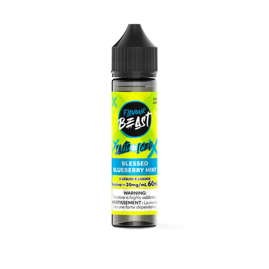 Flavour Beast e-liquid Blessed Blueberry Mint Iced 20mg/mL-60mL ( Provincial)