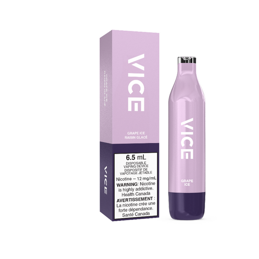 Vice 2500 Grape ice 12mg/mL disposable