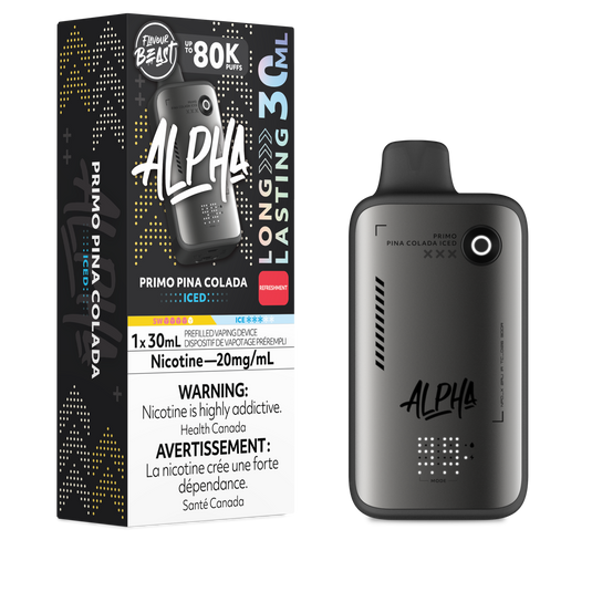 Flavour Beast Alpha 80k Primo Pina Colada Iced 20mg/30mL disposable (Provincial)