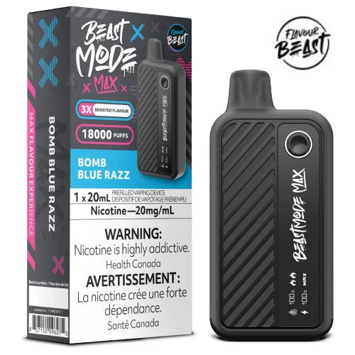 Flavour Beast Mode Max 18K Bomb Blue Razz 20mg/mL disposable