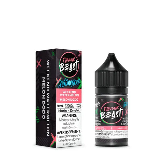 Flavour Beast e-liquid Weekend Watermelon Iced 20mg/mL-30mL (Provincial)