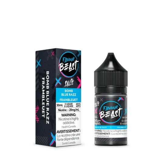 Flavour beast e-liquid Bomb blue razz 10mg/mL-30mL