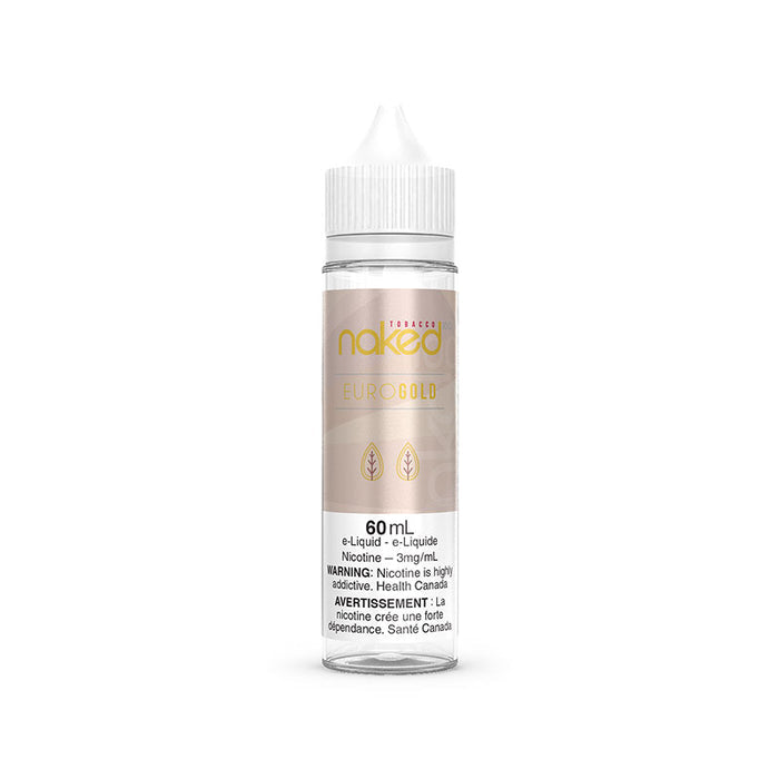 Naked 100 e-liquid  Euro Gold 3mg/mL-60mL (Provincial)