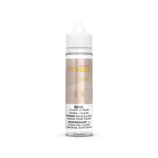 Naked 100 e-liquid  Euro Gold 3mg/mL-60mL (Provincial)