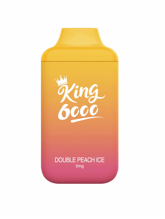 King (Zero Bar) Double Peach Ice 0mg/ml Disposable (Provincial)