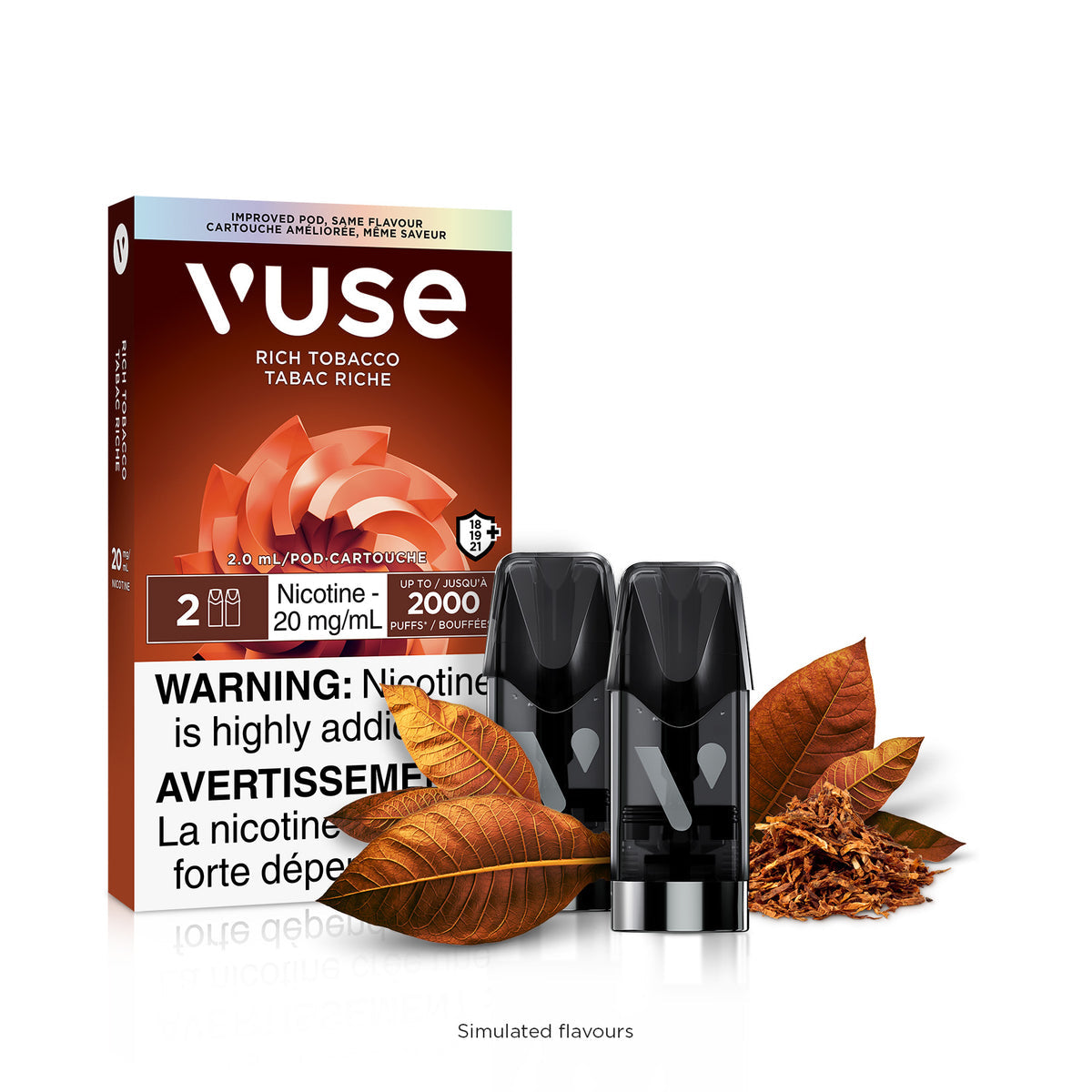 Vuse epod  Rich Tobacco 20mg/ml x2 (Provincial)