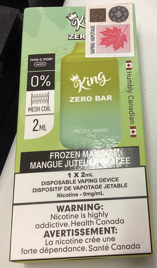 King (Zero Bar) Frozen Mango 0mg/ml Disposable (Provincial)