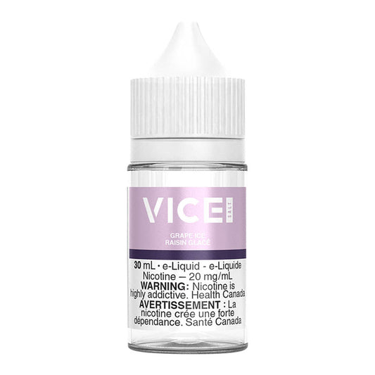 Vice salt e-liquid Grape Ice 20mg/mL-30mL (Provincial)