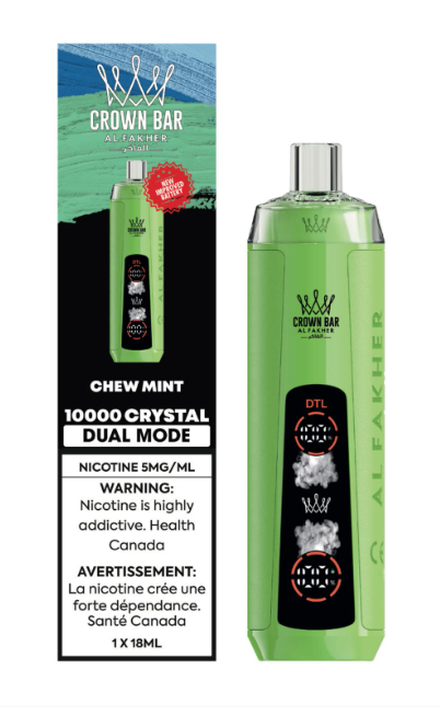 Crown Bar Crystal Al Fakher 10K Chew Mint 5mg (provincial)