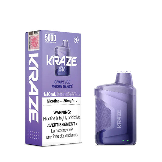 Kraze 5k Grape ice 20mg/mL disposable