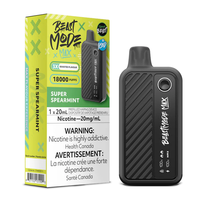 Flavour Beast Mode Max 18K Super spearmint 20mg/mL disposable