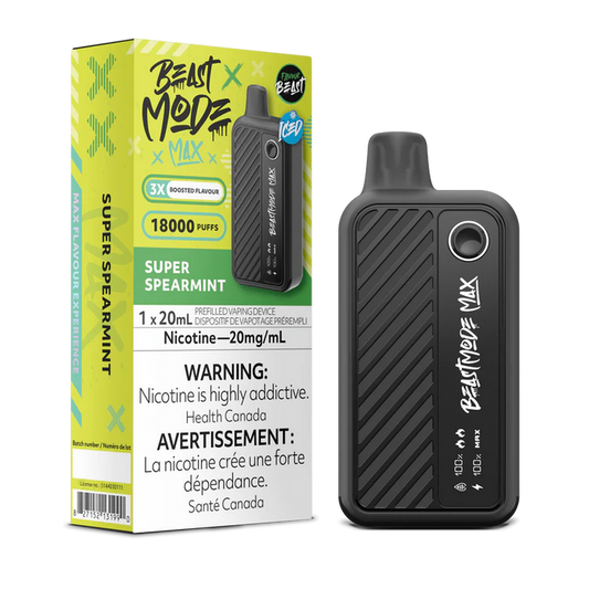 Flavour Beast Mode Max 18K Super spearmint 20mg/mL disposable