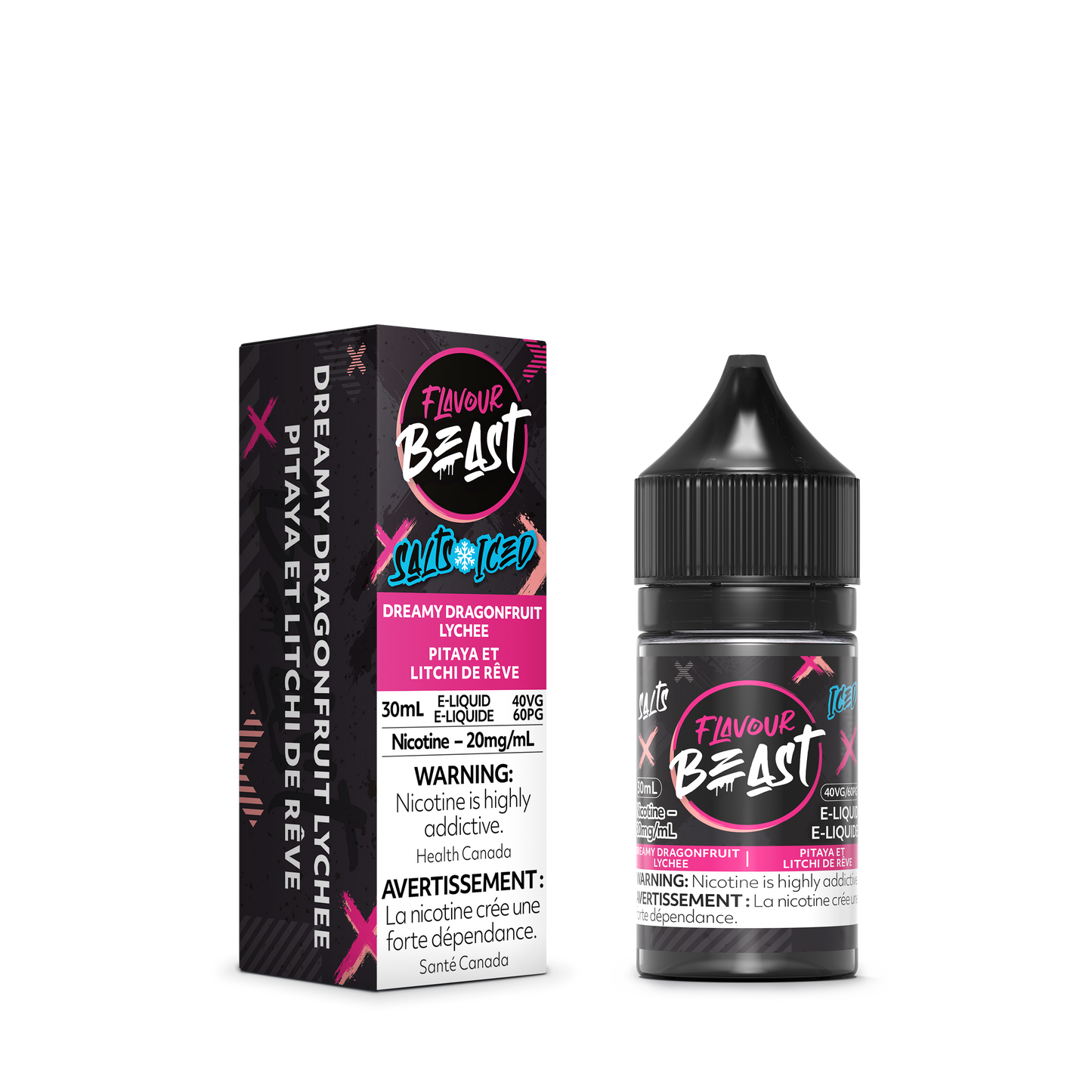 Flavour beast e-liquid Dreamy dragonfruit lychee 10mg/mL-30mL ( provincial)