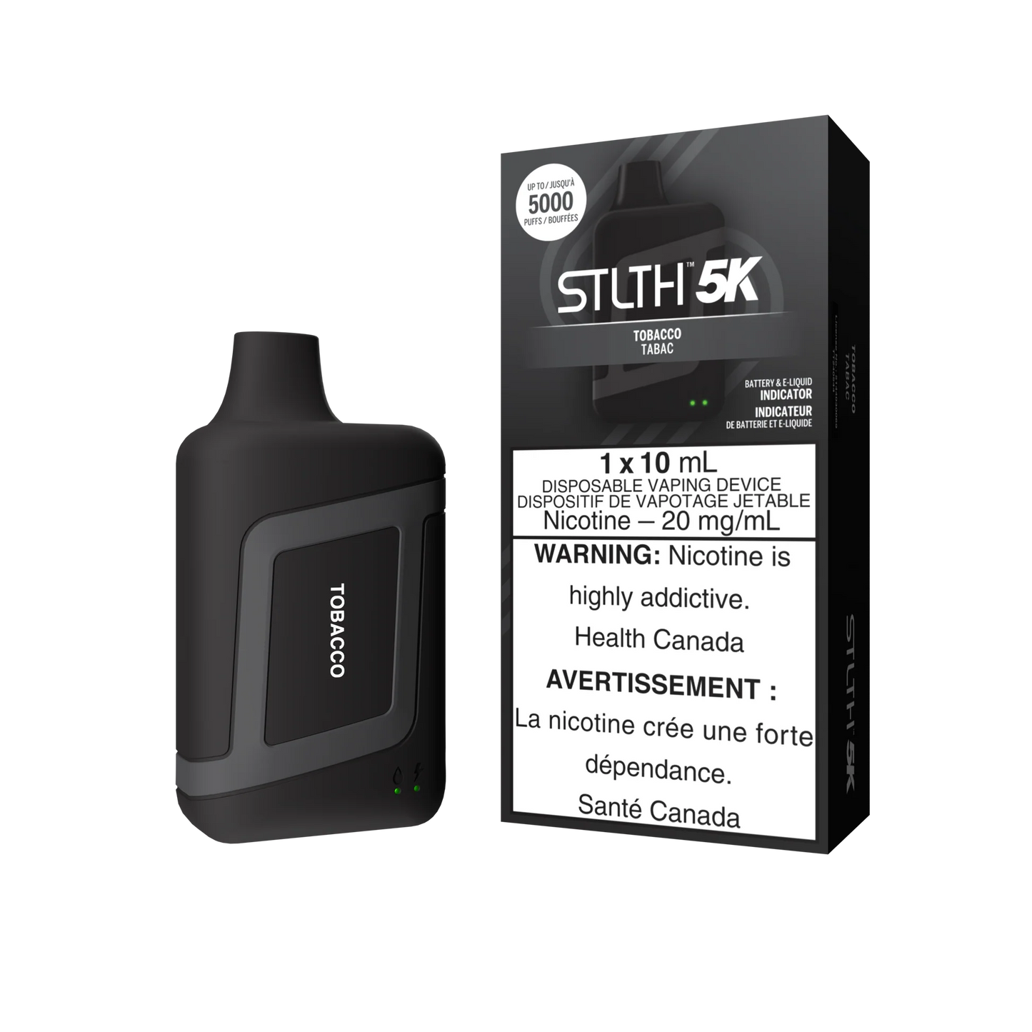 Stlth 5k Tobacco 20mg/mL disposable (Provincial)