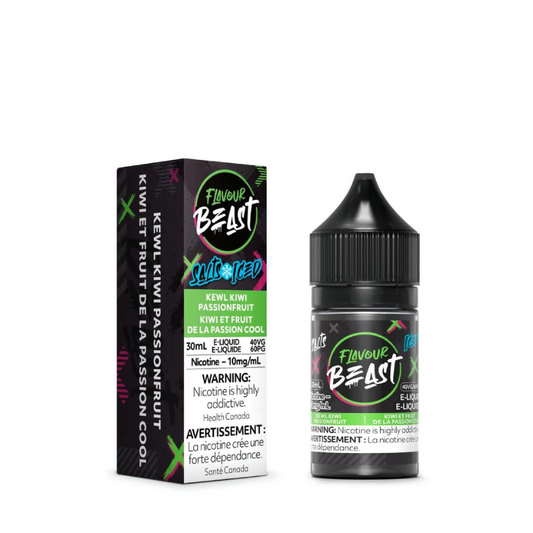 Flavour beast e-liquid Kewl kiwi passionfruit ice 10mg/mL-30mL