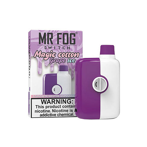 Mr Fog switch 5500 Magic Cotton Grape Ice 20mg/mL Disposable (Provincial)