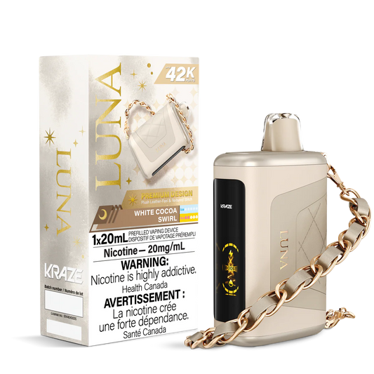 Kraze Luna 42K White Cocoa Swirl 20mg/mL Disposable (Provincial)