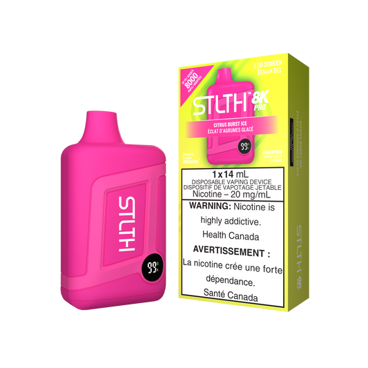 Stlth 8kpro Citrus burst 20mg/mL disposable