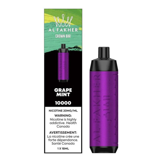 Crown Bar  Al Fakher 10K Grape  Mint 20mg (provincial)