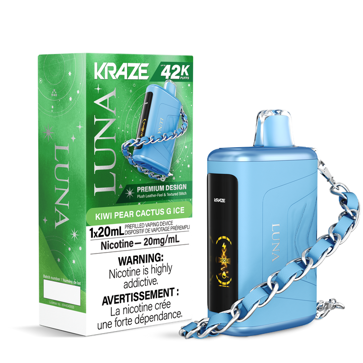 Kraze Luna 42K Kiwi Pear Cactus G Ice 20mg/mL disposable (Provincial)