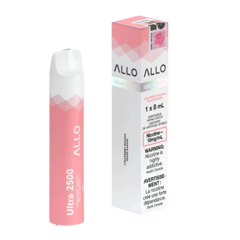 Allo ultra 2500 Strawberry banana 10mg/mL disposable