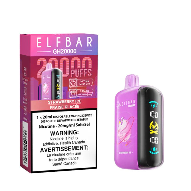 Elf Bar GH20K Strawberry Ice 20mg/mL disposable (Provincial)