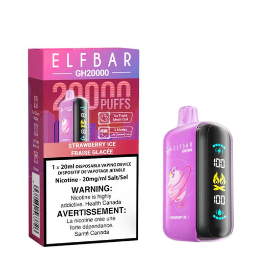 Elf Bar GH20K Strawberry Ice 20mg/mL disposable (Provincial)