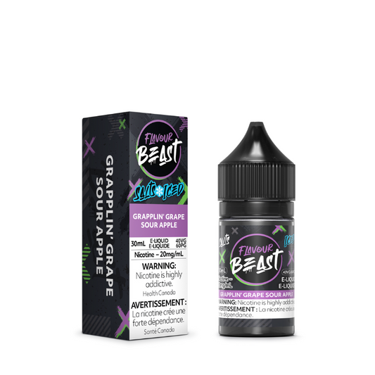 Flavour Beast e-liquid Grapplin’ Grape Sour Apple  20mg/mL-30mL