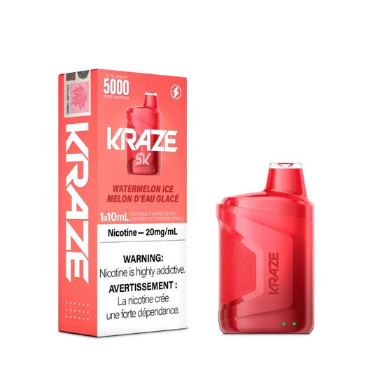 Kraze 5k Watermelon ice 20mg/mL disposable