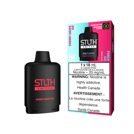 Stlth Loop Switch 15K (Dual pod) Cherry Grape Ice & Punch Ice 20mg (Provincial)
